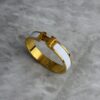 Hermes Enamel Narrow Clic Clac H Bracelet PM White