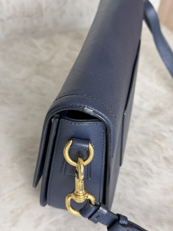 Salvatore Ferragamo Gancini Crossbody Bag Navy