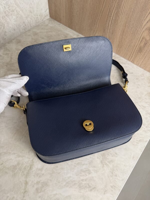 Salvatore Ferragamo Gancini Crossbody Bag Navy