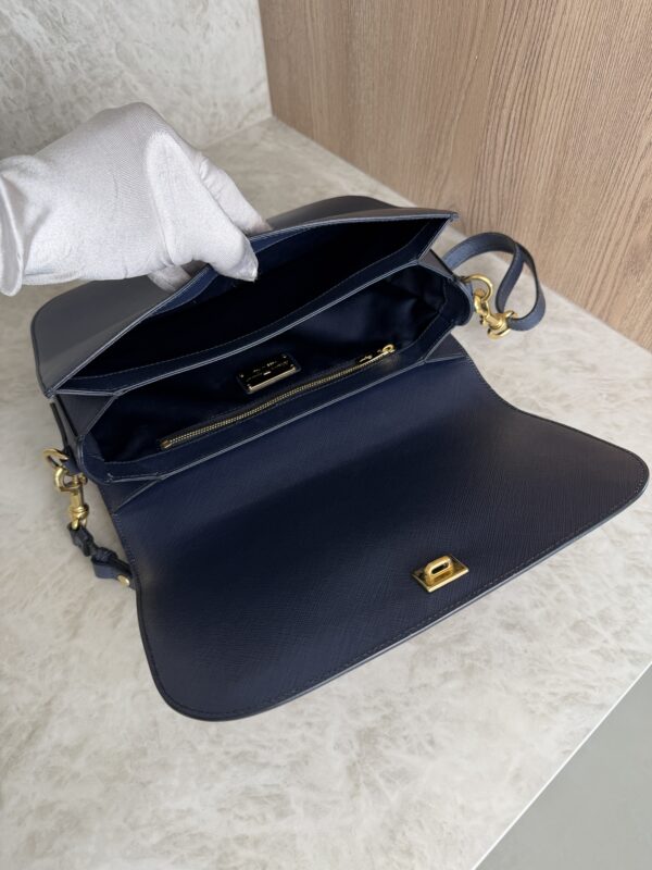 Salvatore Ferragamo Gancini Crossbody Bag Navy