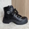 Louis Vuitton Calfskin Patent Monogram Ruby Flat Ranger Boots 39 Black