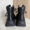 Louis Vuitton Calfskin Patent Monogram Ruby Flat Ranger Boots 39 Black