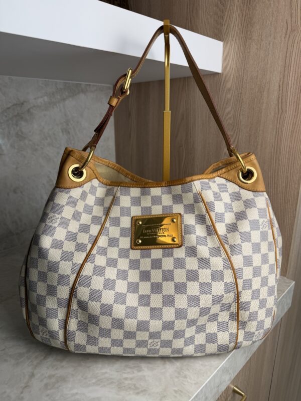 Louis Vuitton Galliera Handbag Damier Azur Canvas PM