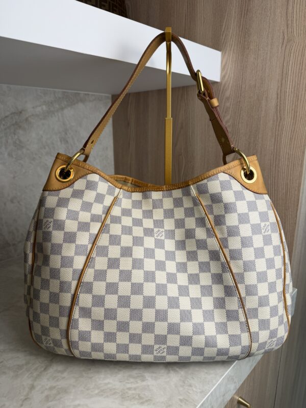 Louis Vuitton Galliera Handbag Damier Azur Canvas PM