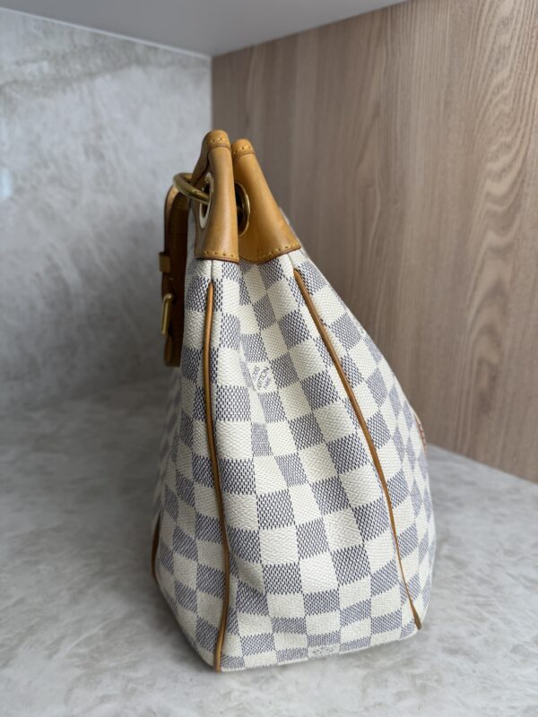 Louis Vuitton Galliera Handbag Damier Azur Canvas PM