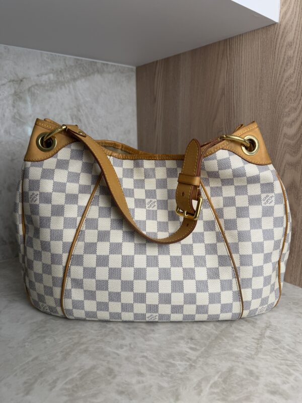 Louis Vuitton Galliera Handbag Damier Azur Canvas PM