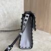 Valentino Garavani Rockstud Crossbody Bag Medium Silver