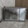 Valentino Garavani Rockstud Crossbody Bag Medium Silver