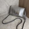 Valentino Garavani Rockstud Crossbody Bag Medium Silver