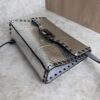 Valentino Garavani Rockstud Crossbody Bag Medium Silver