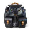 Gucci Calfskin Bamboo Backpack Black